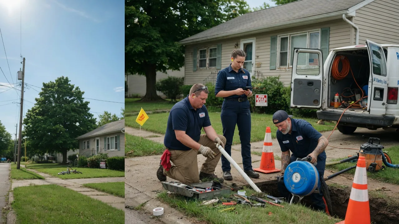 Sewer Line Repair in Oakford, IL near me